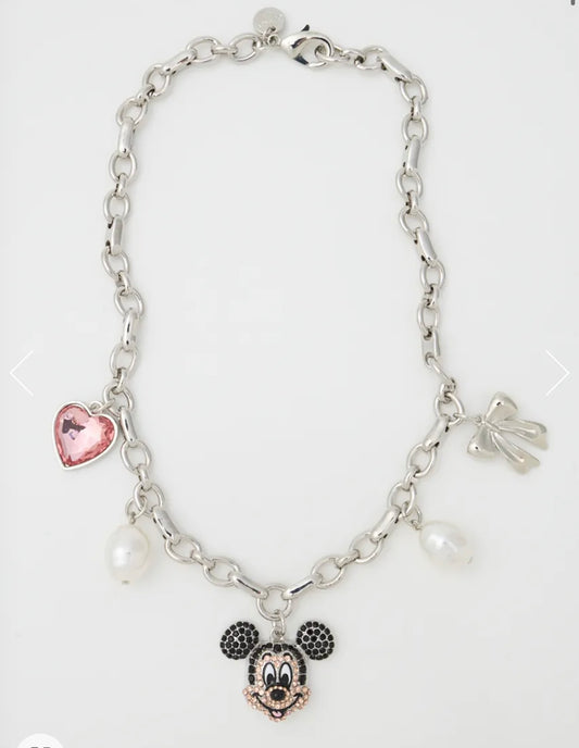 MM BOYIE BEDAZZLED STATEMENT NECKLACE