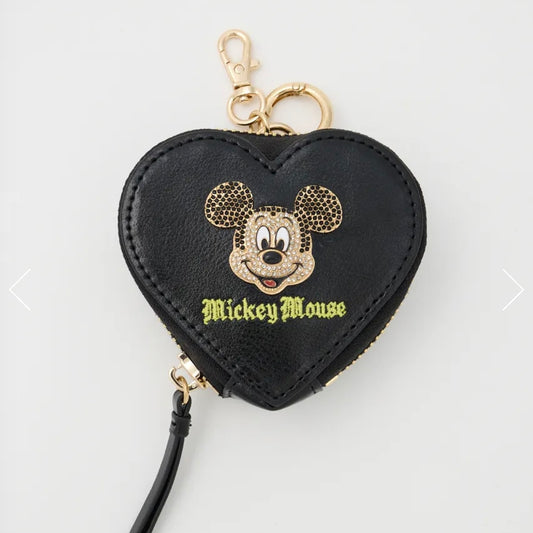 MM BOYIE METALLIC HEART POUCH